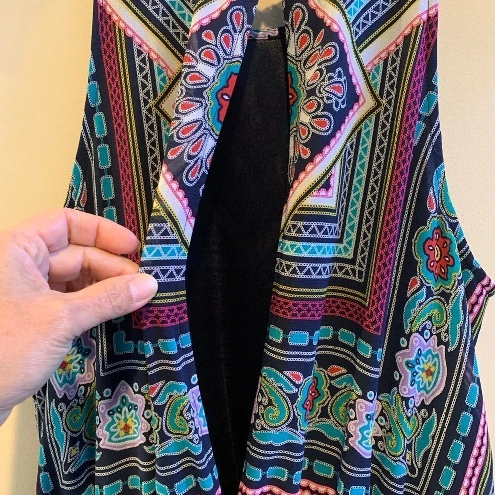 New York & Company Open Back Split Front with Shorts Underneath Small Maxi Dress - Picture 5 of 7